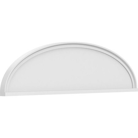 Ekena Millwork Elliptical Smooth Architectural Grade PVC Pediment, 54"W x 14-1/2"H x 2"P PEDPS054X145ELL00